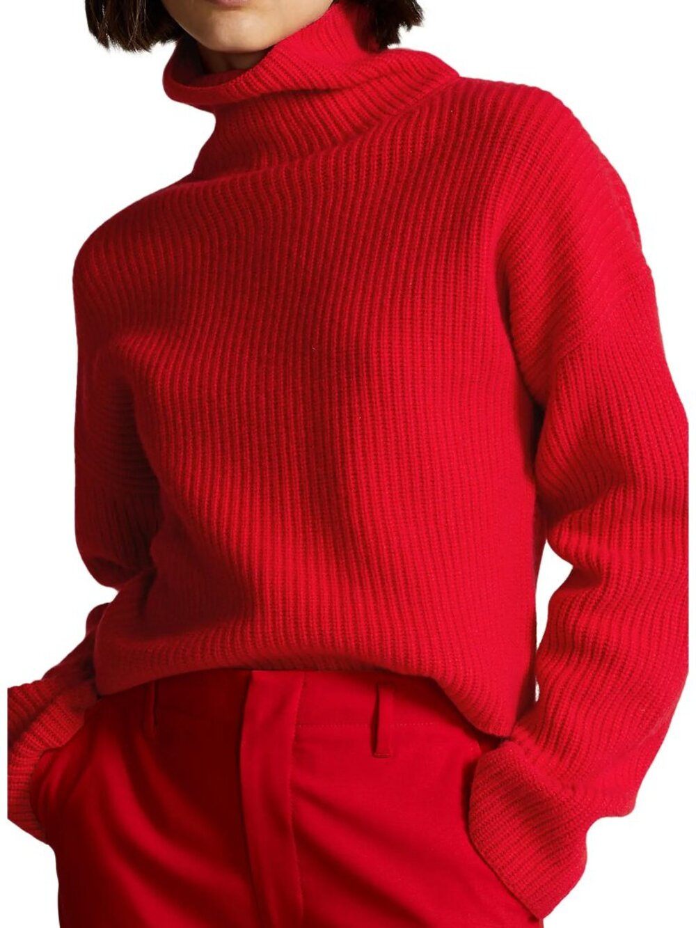 Polo Ralph Lauren Ribbed Wool-Cashmere Mock Turtleneck Sweater SZ XXL NEW $400
